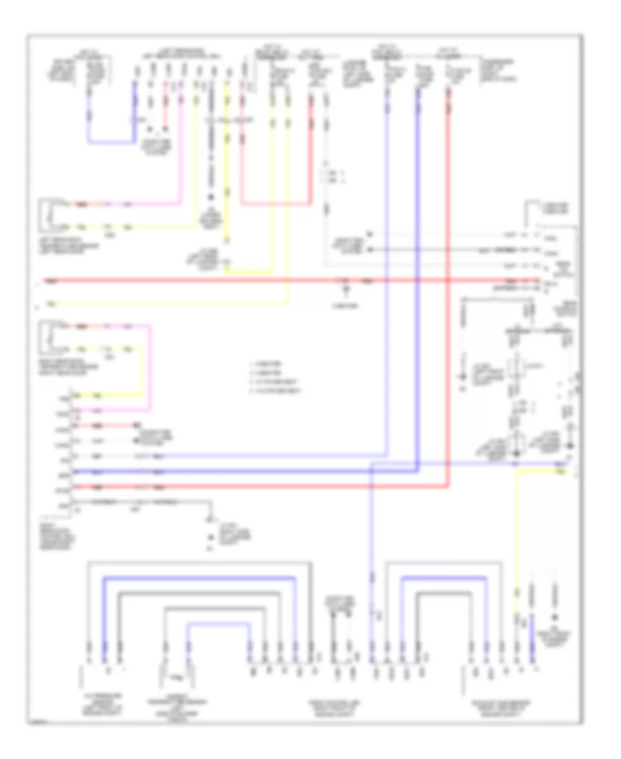Automatic AC Wiring Diagram (3 of 5) for Lexus LS 460 2013