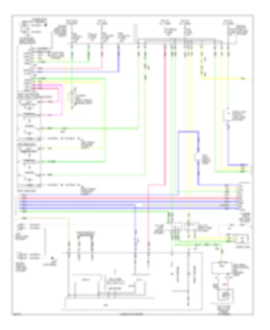 Exterior Lamps Wiring Diagram (2 of 3) for Lexus LS 460 2013