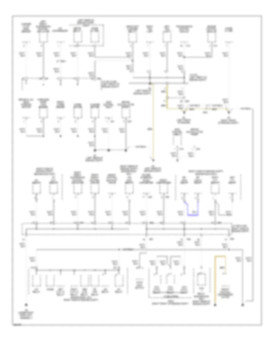 Ground Distribution Wiring Diagram 1 of 6 for Lexus LS 460 2013