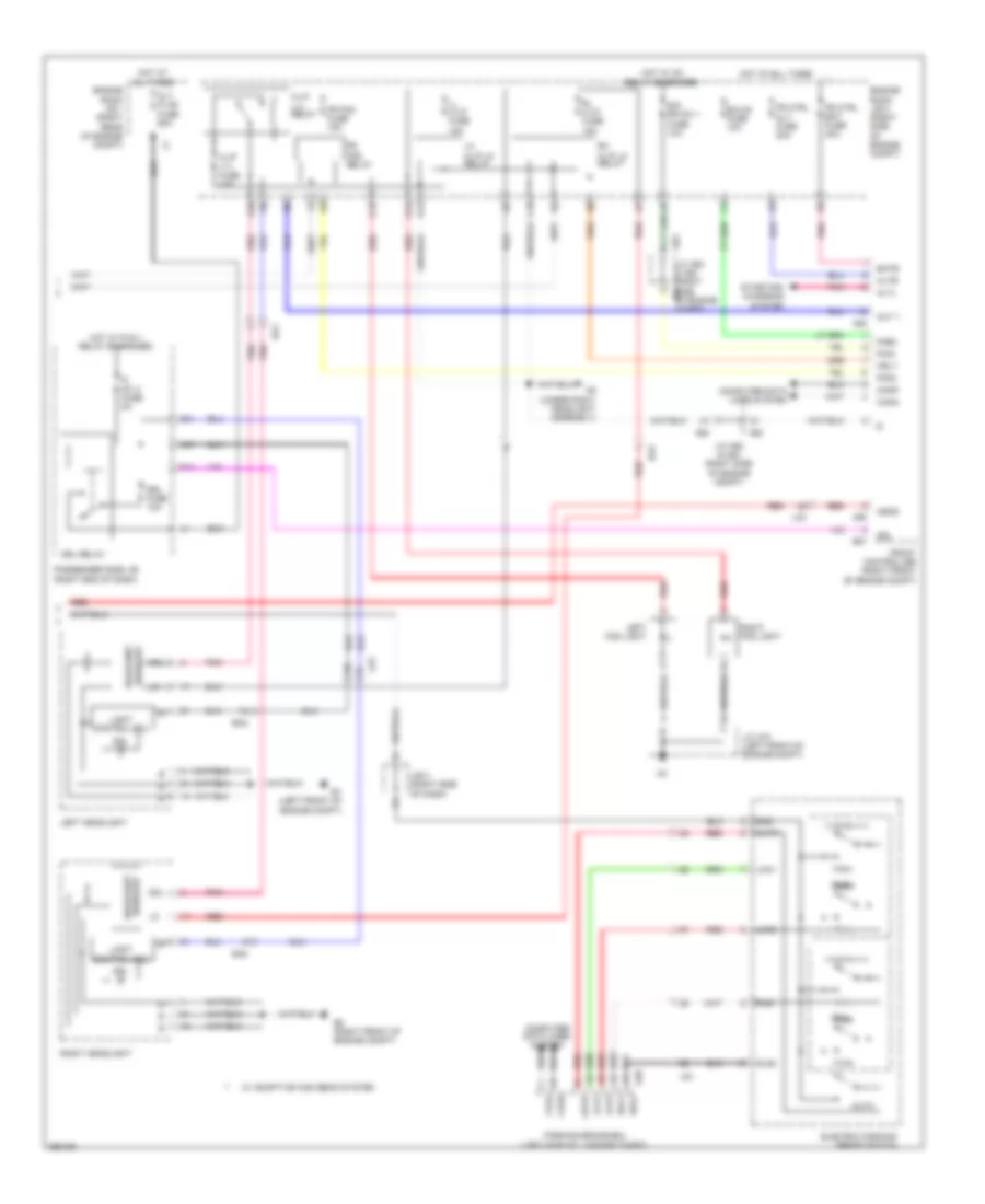 Headlamps Wiring Diagram (2 of 2) for Lexus LS 460 2013
