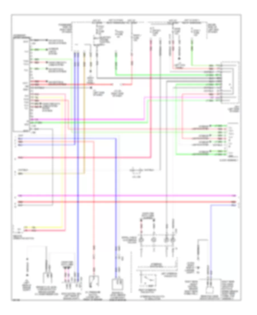 Instrument Cluster Wiring Diagram 2 of 3 for Lexus LS 460 2013