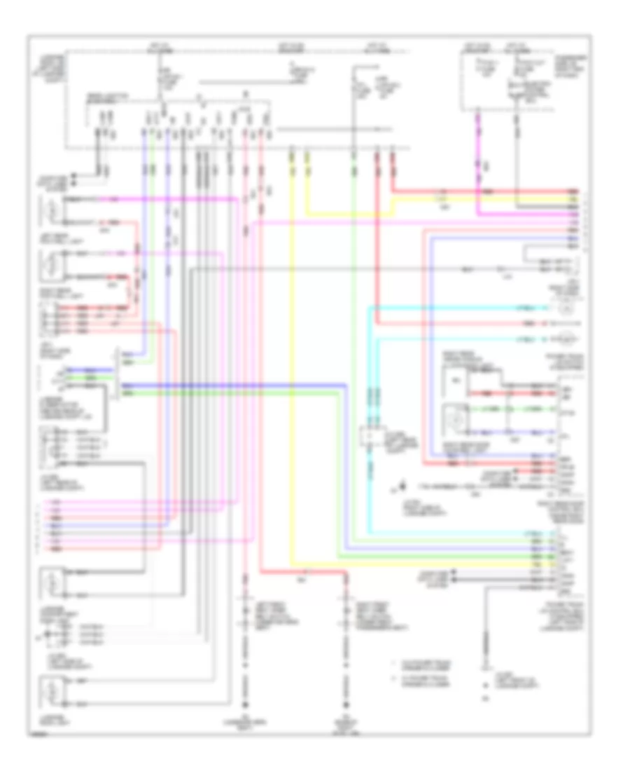 Courtesy Lamps Wiring Diagram (2 of 3) for Lexus LS 460 2013
