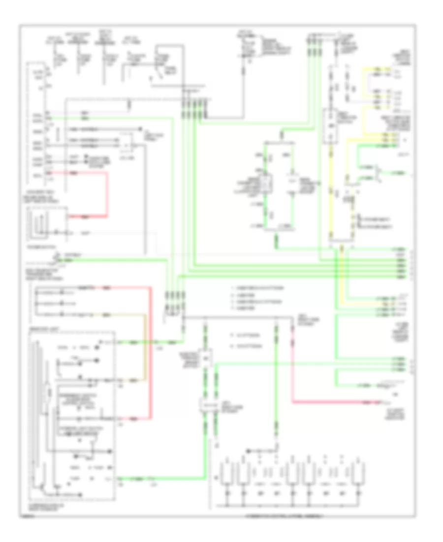 Instrument Illumination Wiring Diagram (1 of 5) for Lexus LS 460 2013