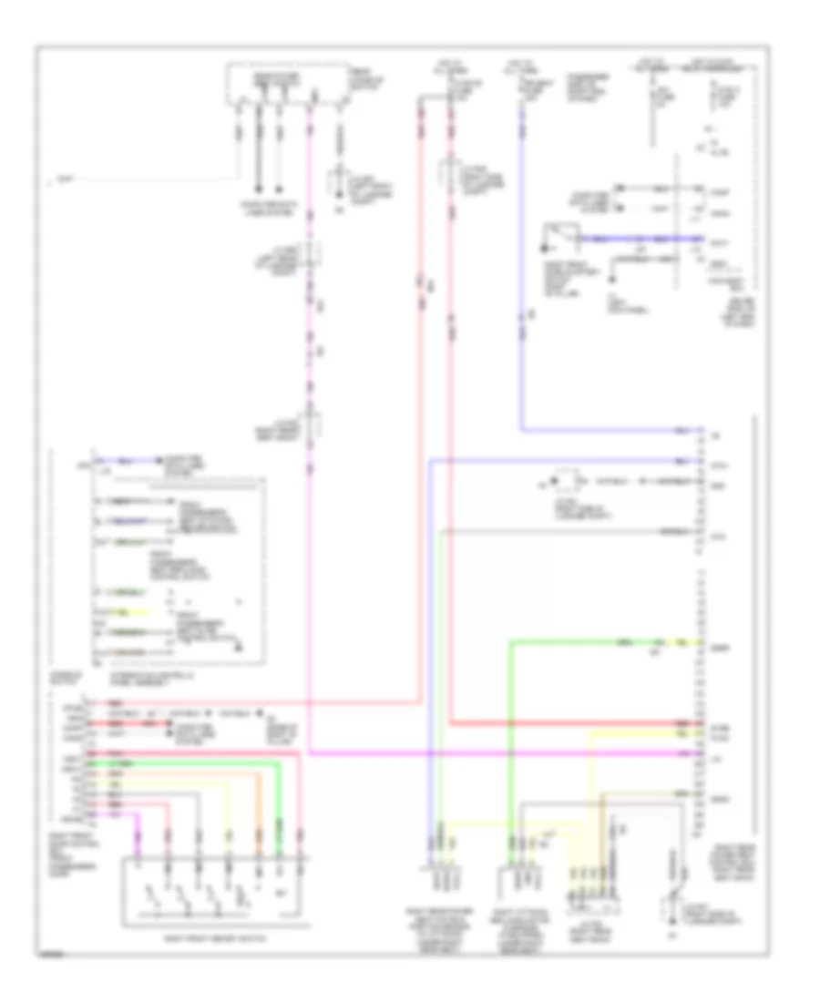 Front Passengers Memory Seat Wiring Diagram (2 of 2) for Lexus LS 460 2013