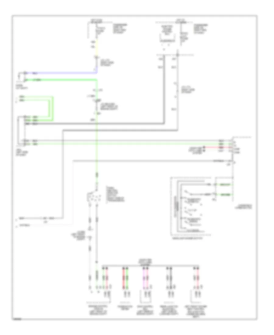 Memory Power Tilt  Power Telescopic Wiring Diagram (2 of 2) for Lexus LS 460 2013