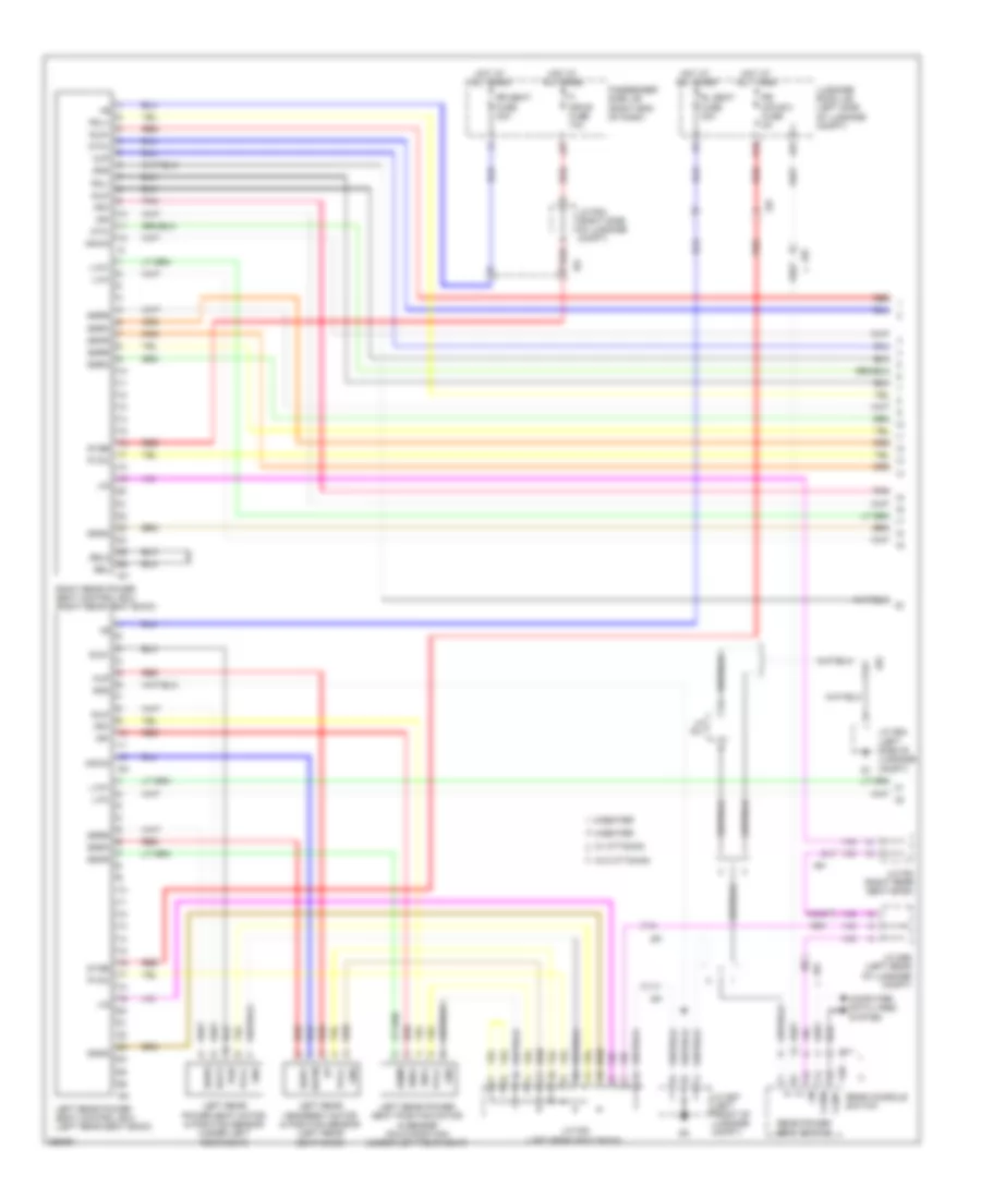 Rear Passengers Memory Seat Wiring Diagram (1 of 3) for Lexus LS 460 2013