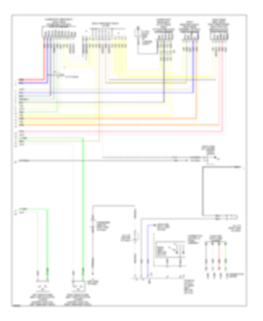 Rear Passengers Memory Seat Wiring Diagram (2 of 3) for Lexus LS 460 2013