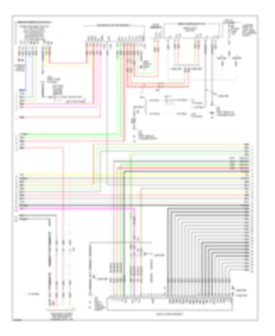Navigation Wiring Diagram (2 of 6) for Lexus LS 460 2013
