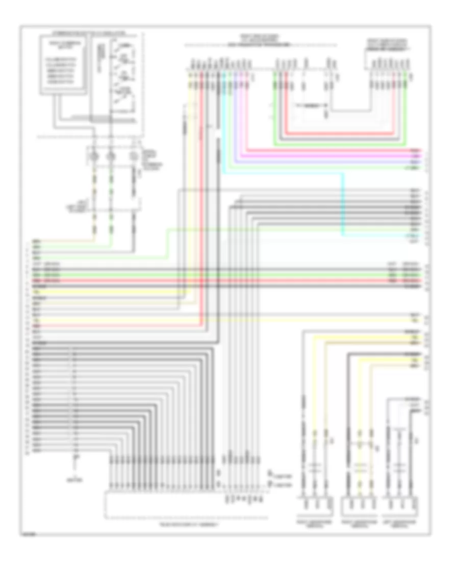 Navigation Wiring Diagram (3 of 6) for Lexus LS 460 2013