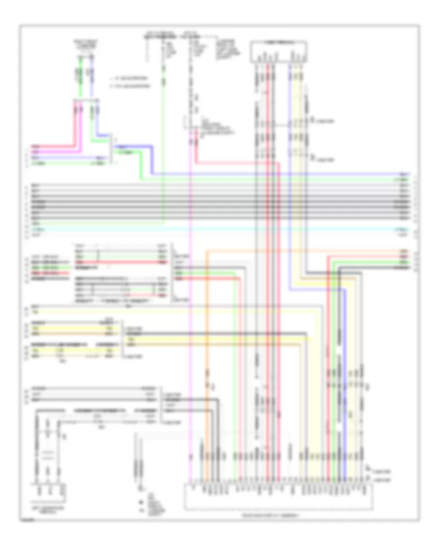 Navigation Wiring Diagram (4 of 6) for Lexus LS 460 2013