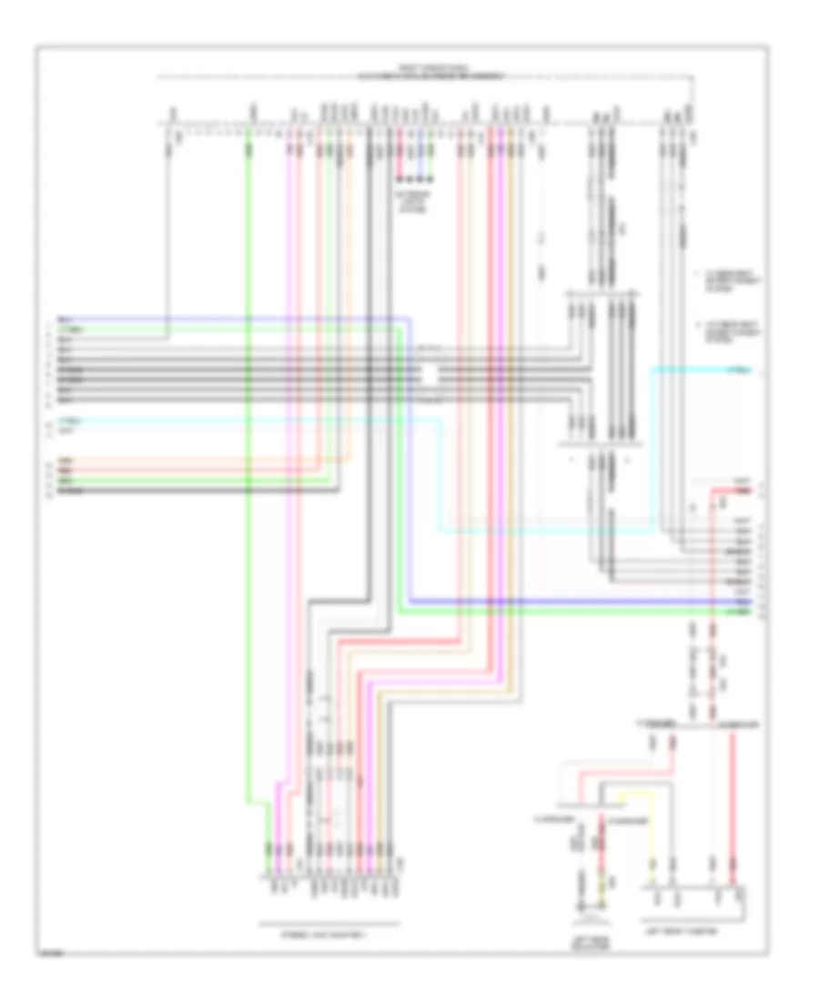 Navigation Wiring Diagram (5 of 6) for Lexus LS 460 2013