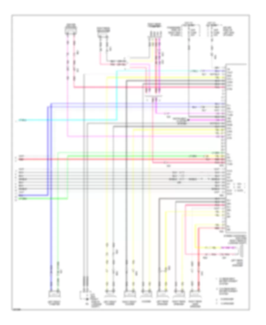 Navigation Wiring Diagram (6 of 6) for Lexus LS 460 2013