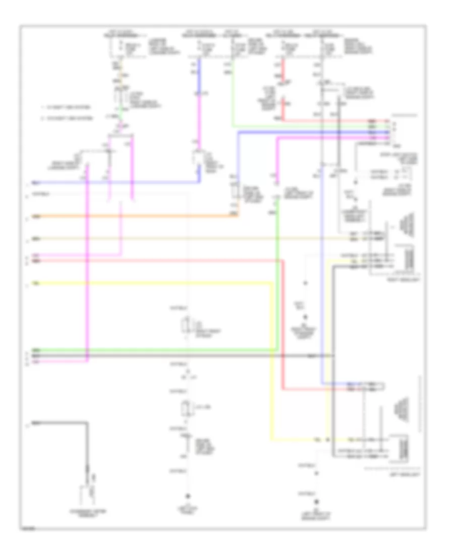 Object Detection Wiring Diagram 3 of 3 for Lexus LS 460 2013