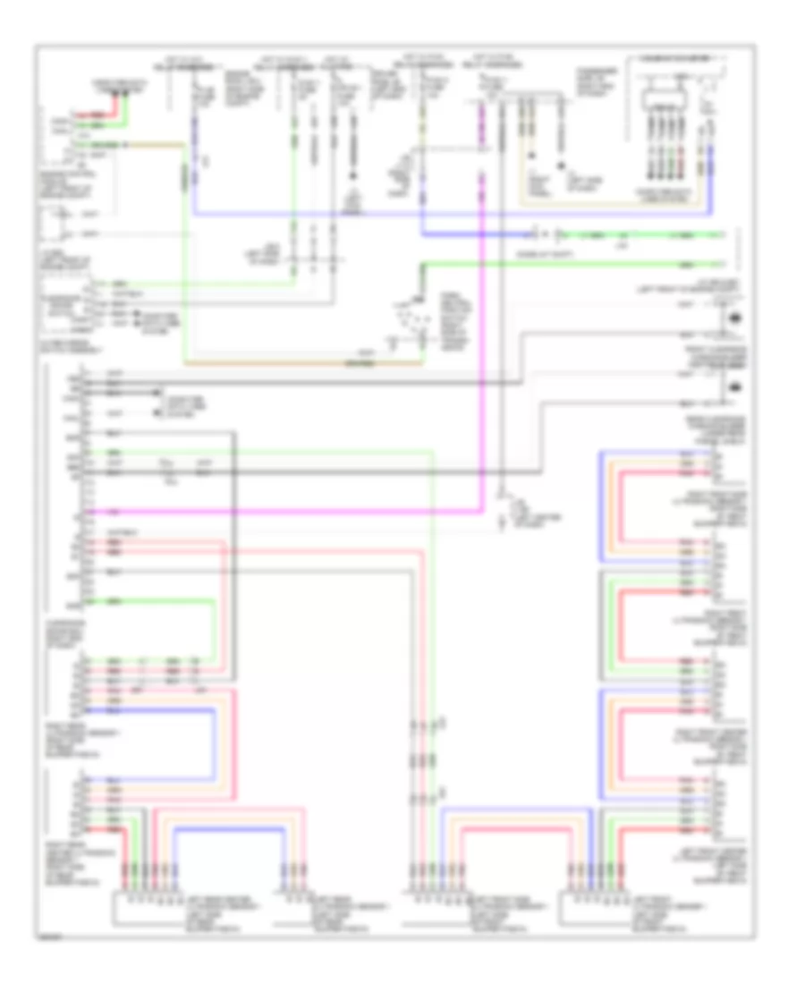 Rear Sonar Wiring Diagram for Lexus LS 460 2013