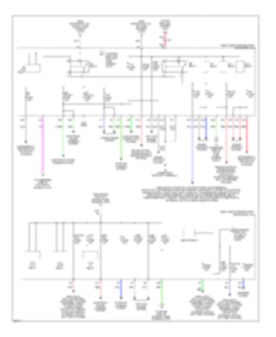Power Distribution Wiring Diagram (3 of 6) for Lexus LS 460 2013