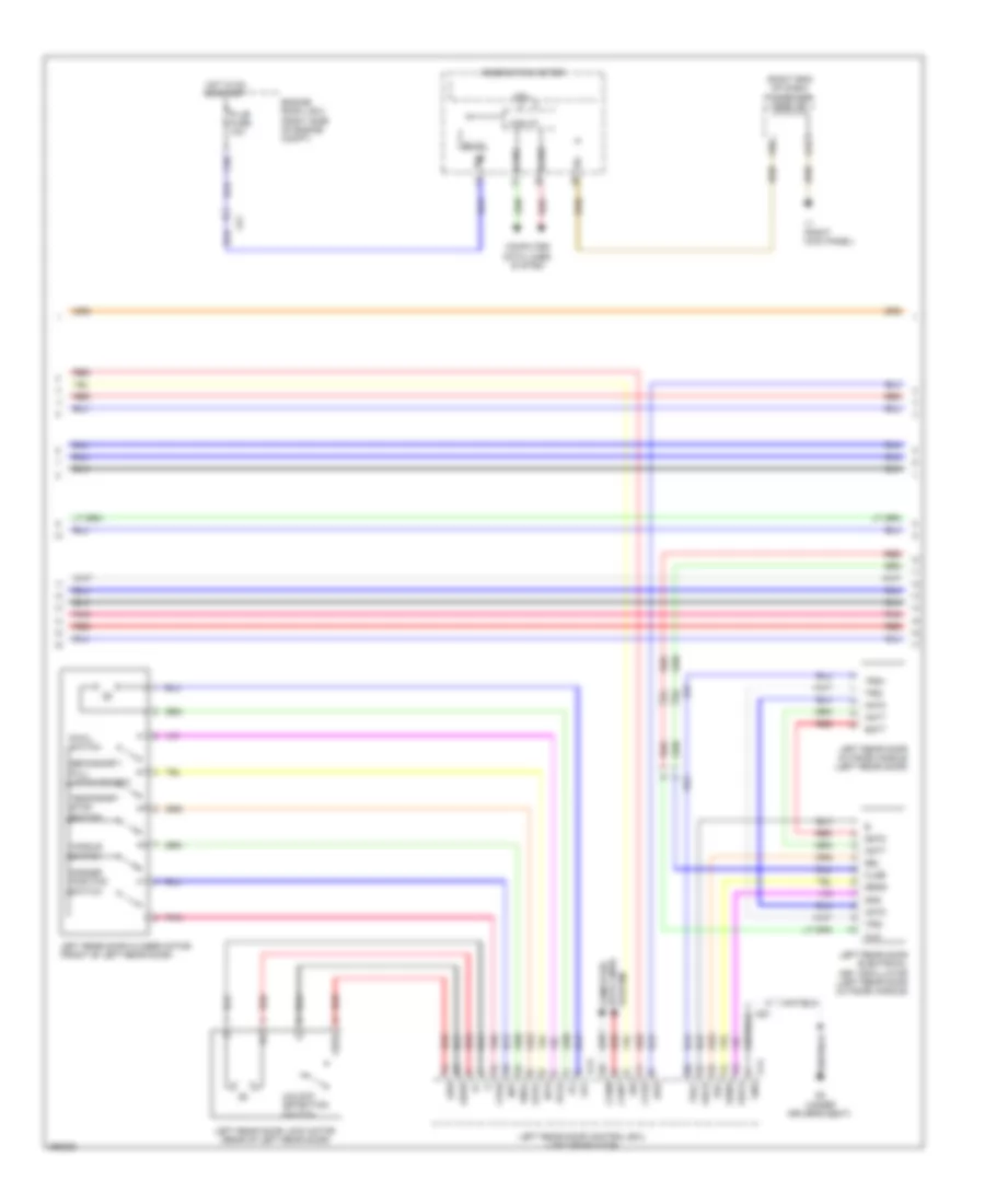 Power Door Locks Wiring Diagram (3 of 7) for Lexus LS 460 2013