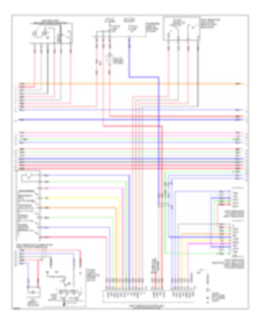 Power Door Locks Wiring Diagram (5 of 7) for Lexus LS 460 2013
