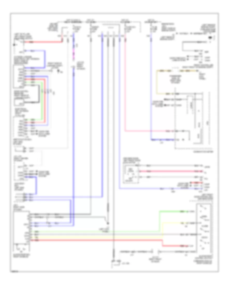 Power Top Sunroof Wiring Diagram for Lexus LS 460 2013