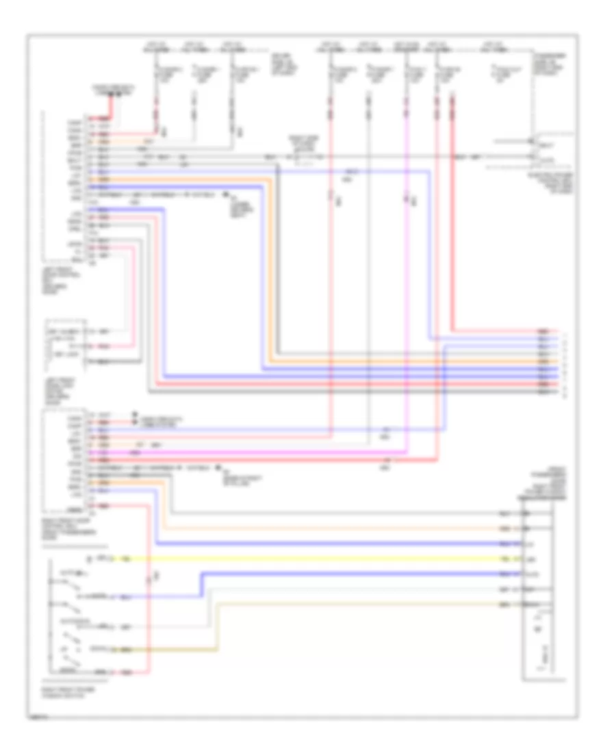 Power Windows Wiring Diagram 1 of 3 for Lexus LS 460 2013