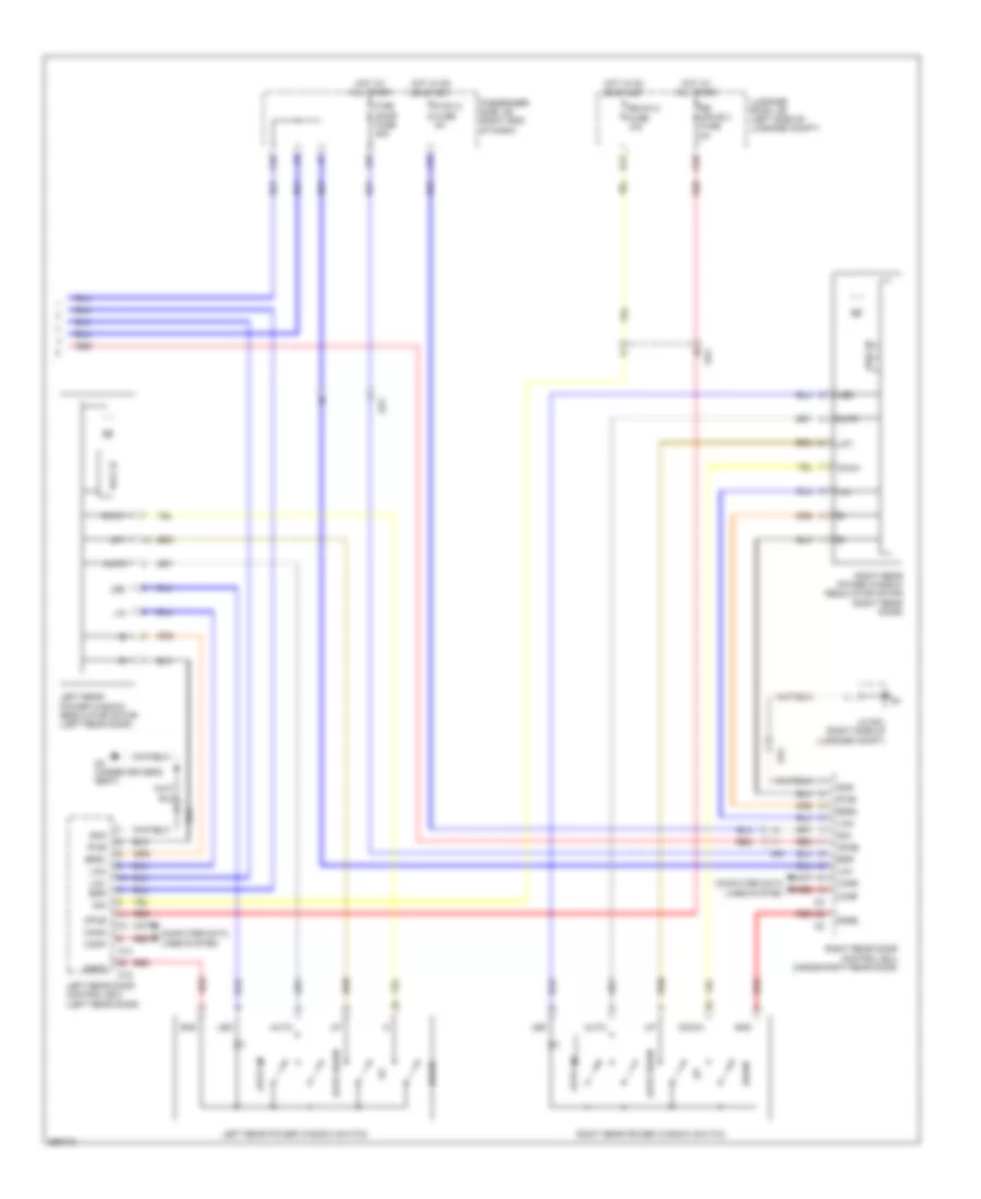 Power Windows Wiring Diagram (3 of 3) for Lexus LS 460 2013