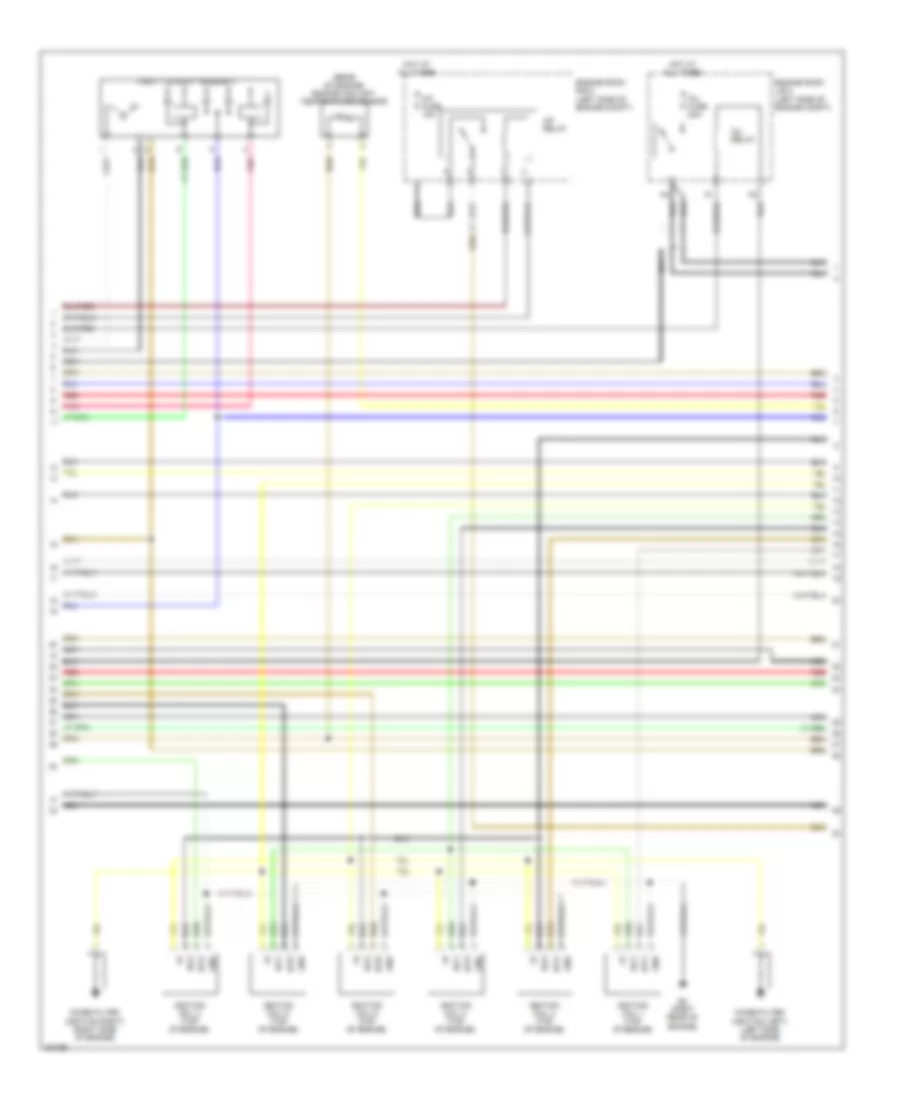 2.5L, Engine Performance Wiring Diagram (5 of 8) for Lexus IS 250 2010