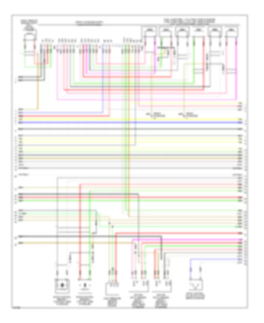 2.5L, Engine Performance Wiring Diagram (6 of 8) for Lexus IS 250 2010