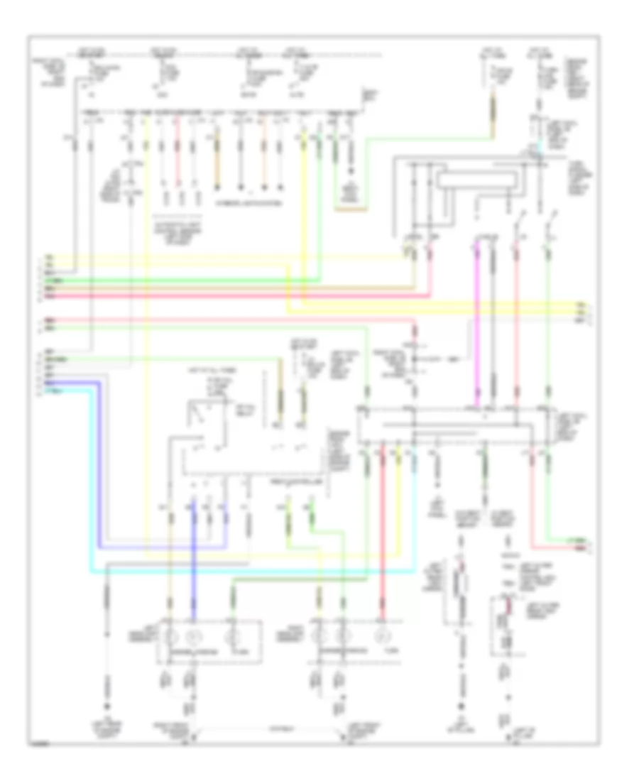 Exterior Lamps Wiring Diagram (2 of 3) for Lexus IS 250 2010