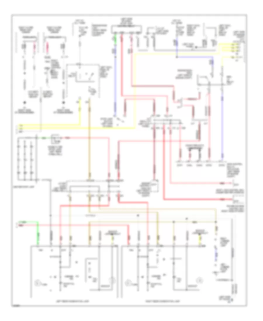 Exterior Lamps Wiring Diagram 3 of 3 for Lexus IS 250 2010