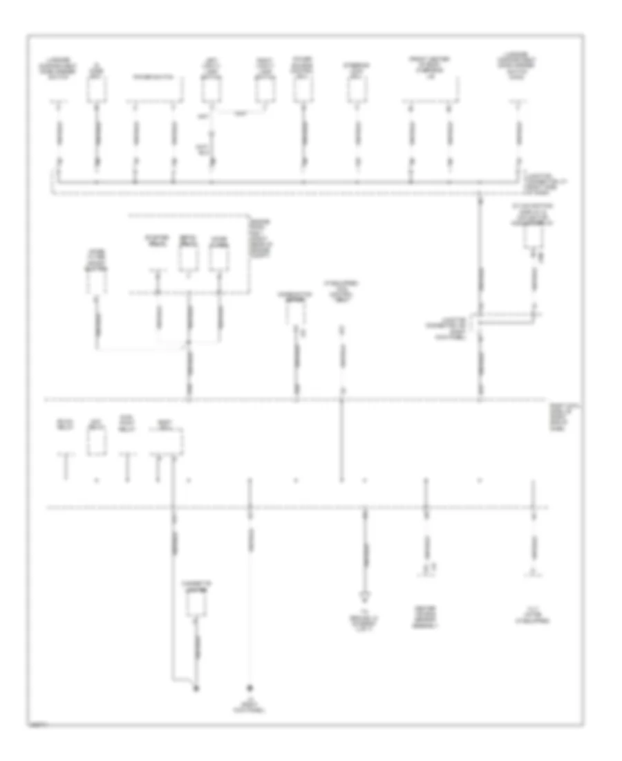 Ground Distribution Wiring Diagram (3 of 7) for Lexus IS 250 2010