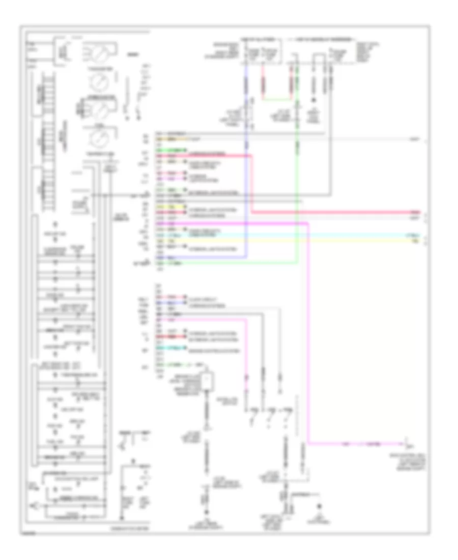 Instrument Cluster Wiring Diagram (1 of 2) for Lexus IS 250 2010