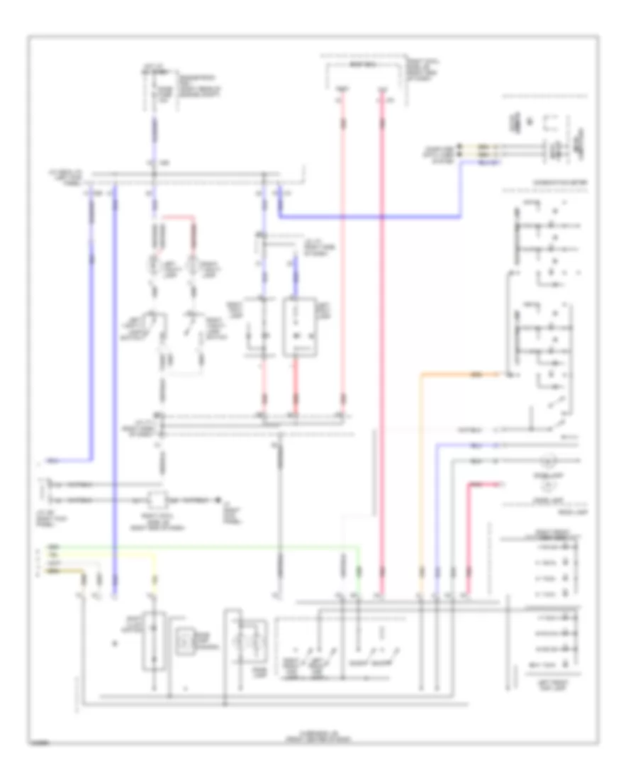 Courtesy Lamps Wiring Diagram 2 of 2 for Lexus IS 250 2010
