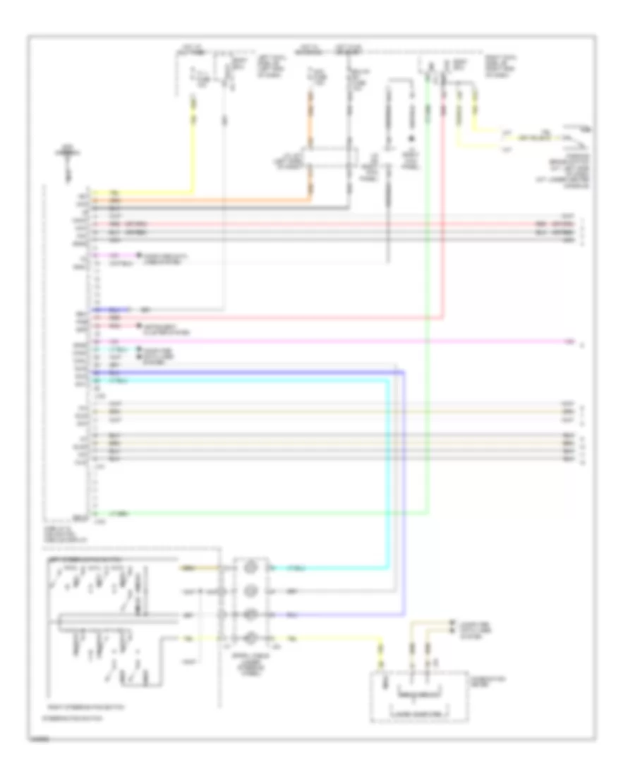 Navigation Wiring Diagram 1 of 5 for Lexus IS 250 2010