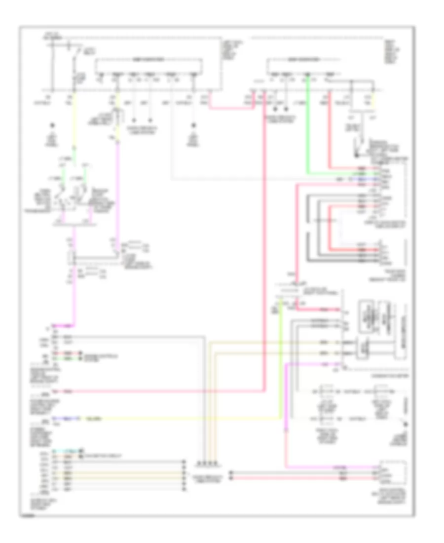 Rear View Monitoring Wiring Diagram for Lexus IS 250 2010