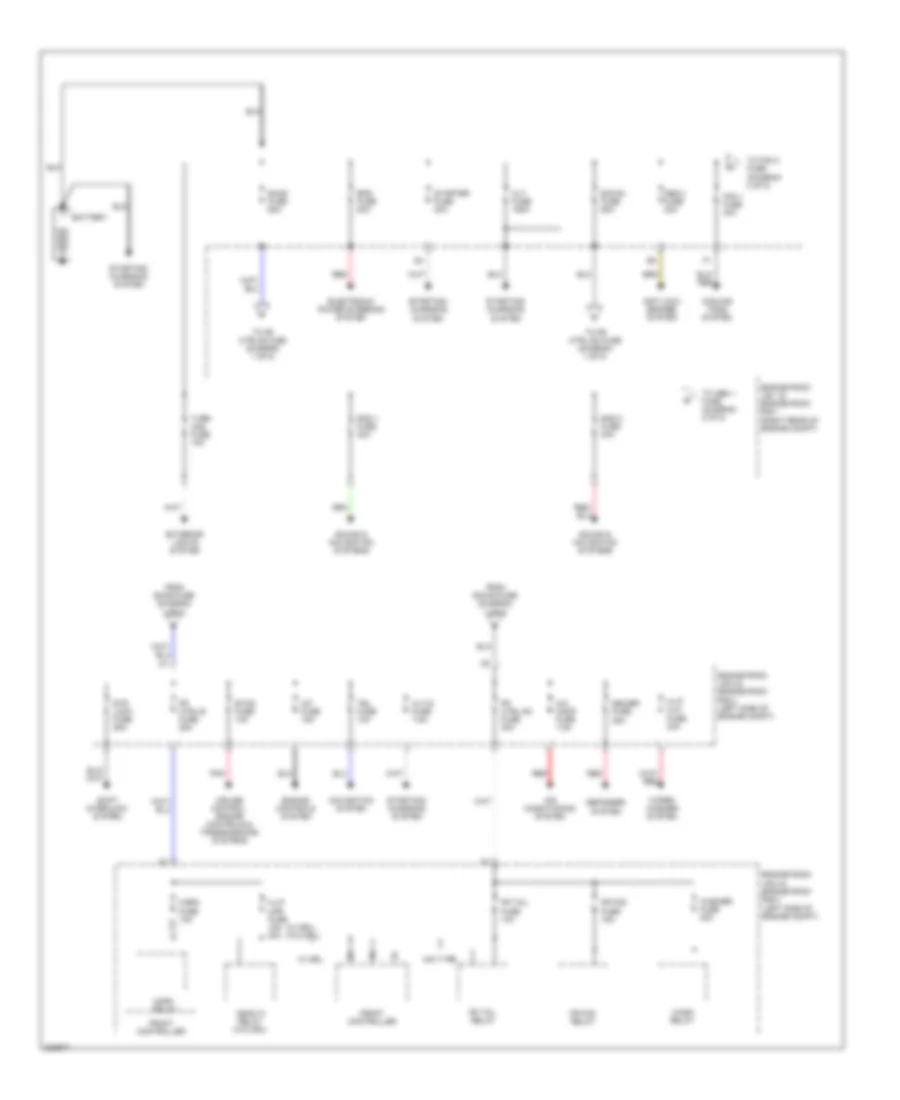 Power Distribution Wiring Diagram 1 of 5 for Lexus IS 250 2010