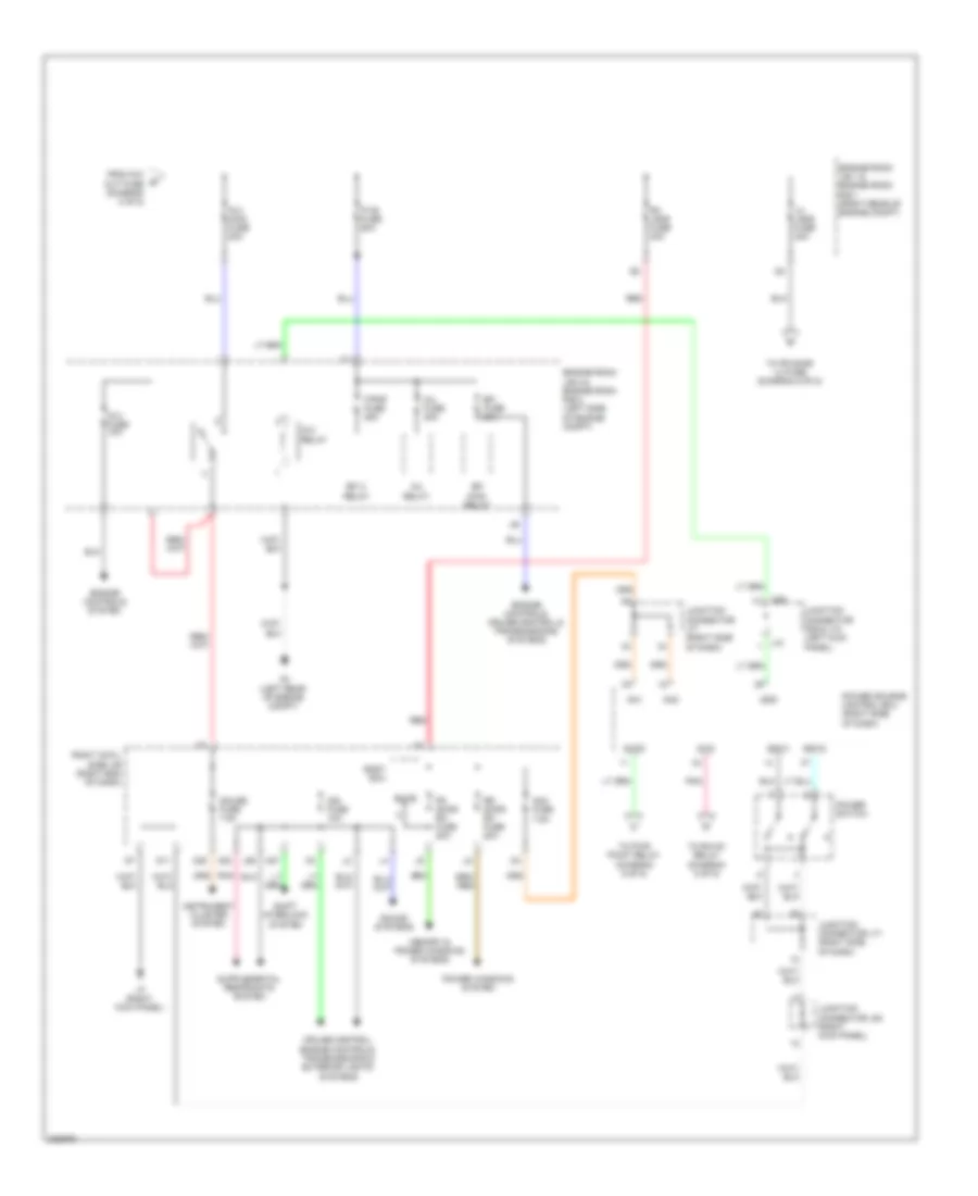 Power Distribution Wiring Diagram (3 of 5) for Lexus IS 250 2010