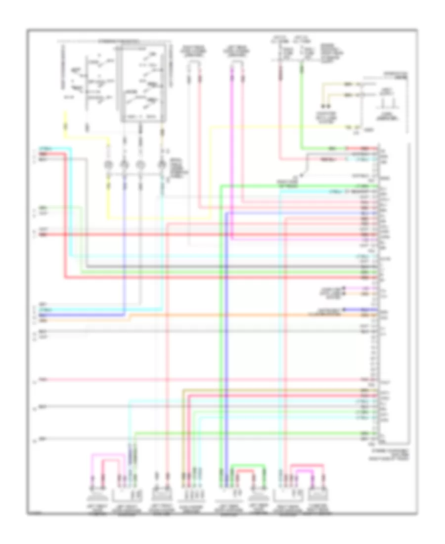 Radio Wiring Diagram without Navigation 2 of 2 for Lexus IS 250 2010