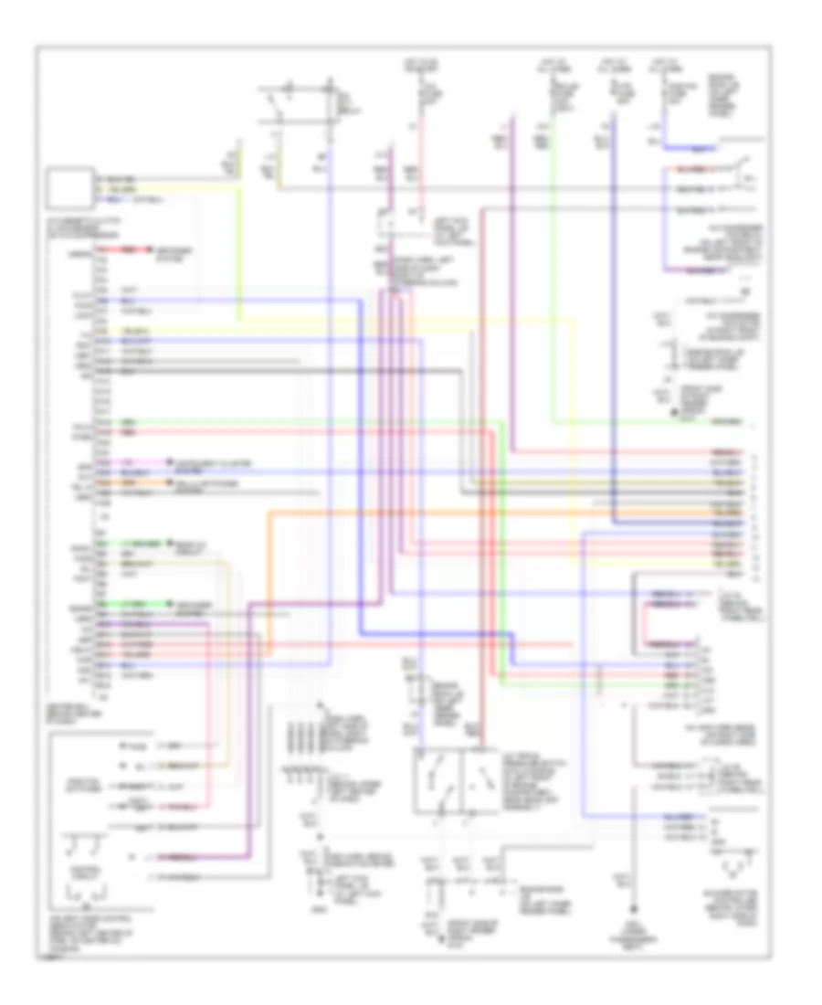 Front AC Wiring Diagram, without Navigation (1 of 2) for Lexus LX 470 2001
