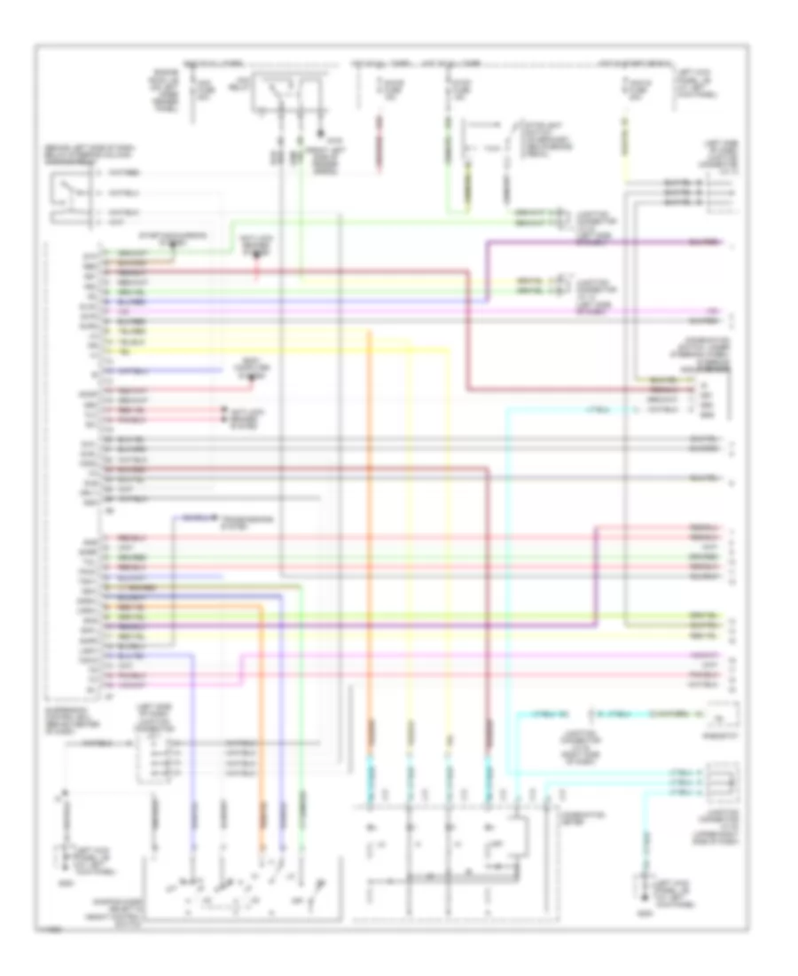 Electronic Suspension Wiring Diagram 1 of 2 for Lexus LX 470 2001