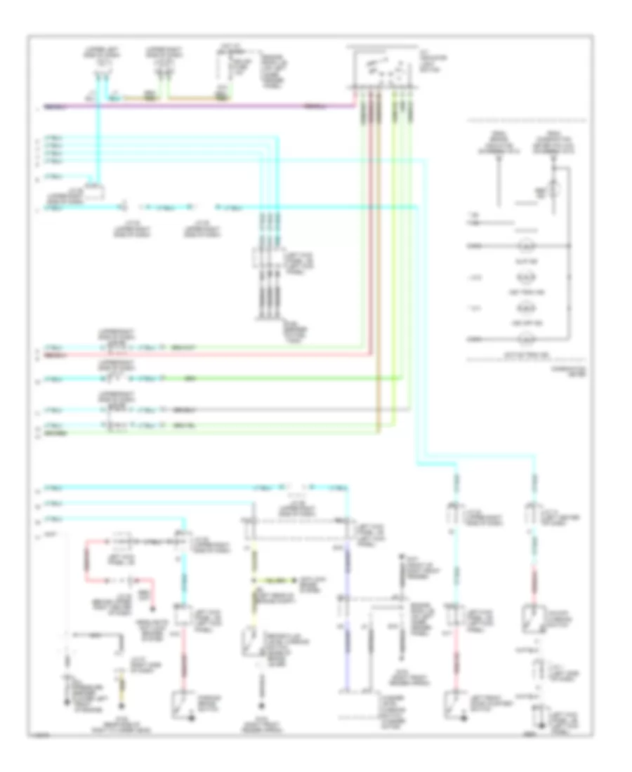 Instrument Cluster Wiring Diagram 2 of 2 for Lexus LX 470 2001