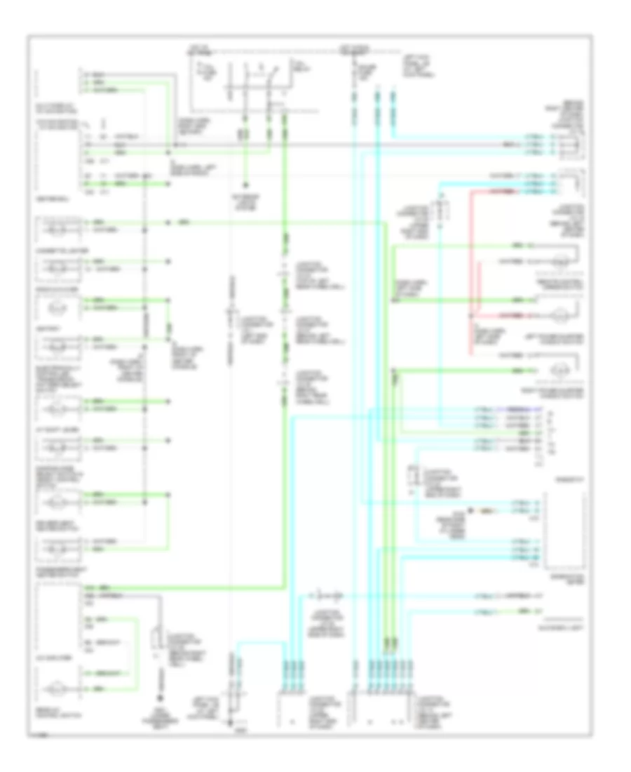 Instrument Illumination Wiring Diagram for Lexus LX 470 2001
