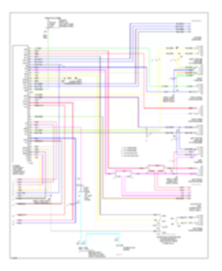 Radio Wiring Diagrams 2 of 2 for Lexus LX 470 2001