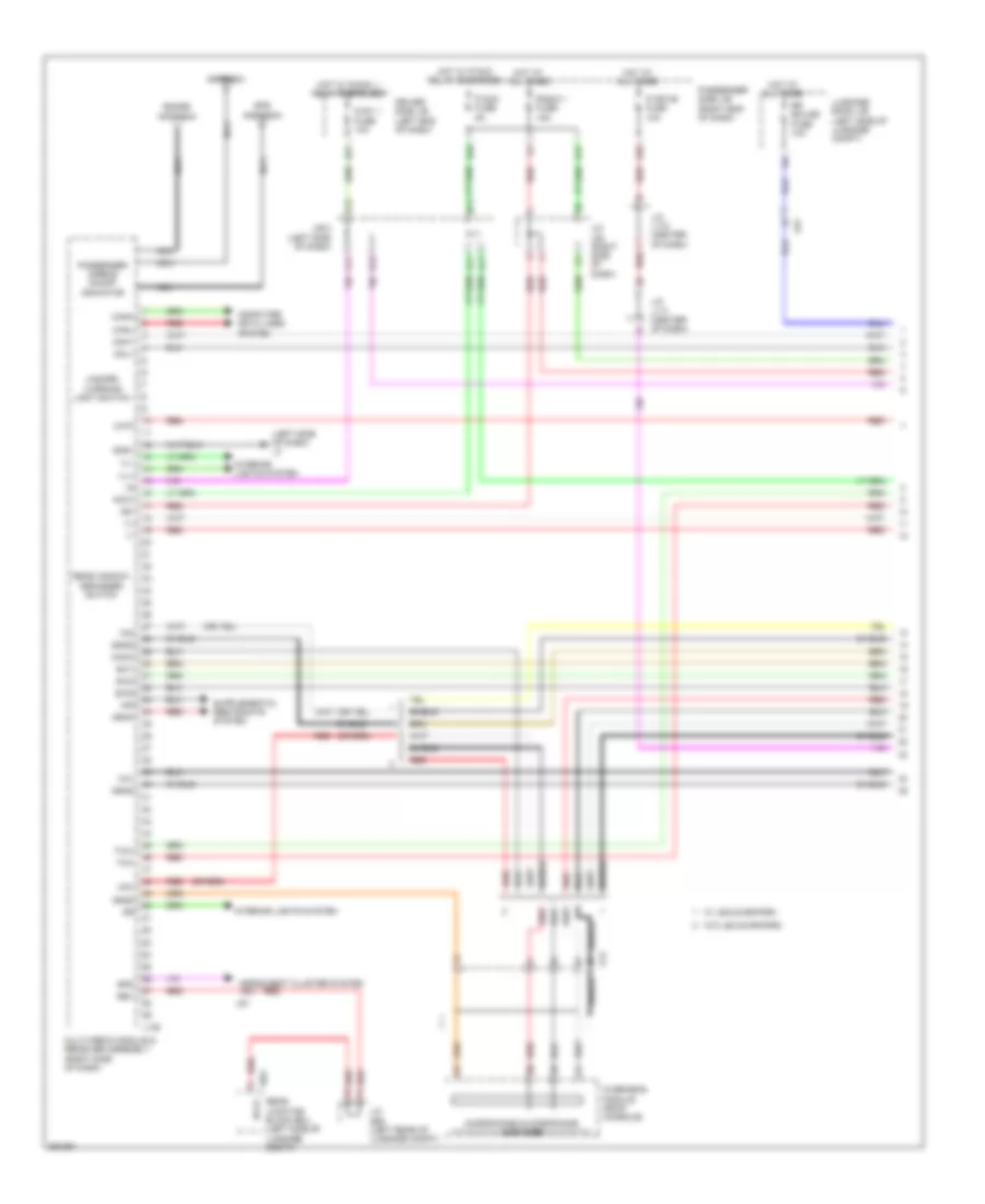 Navigation Wiring Diagram (1 of 6) for Lexus LS 460 F Sport 2013
