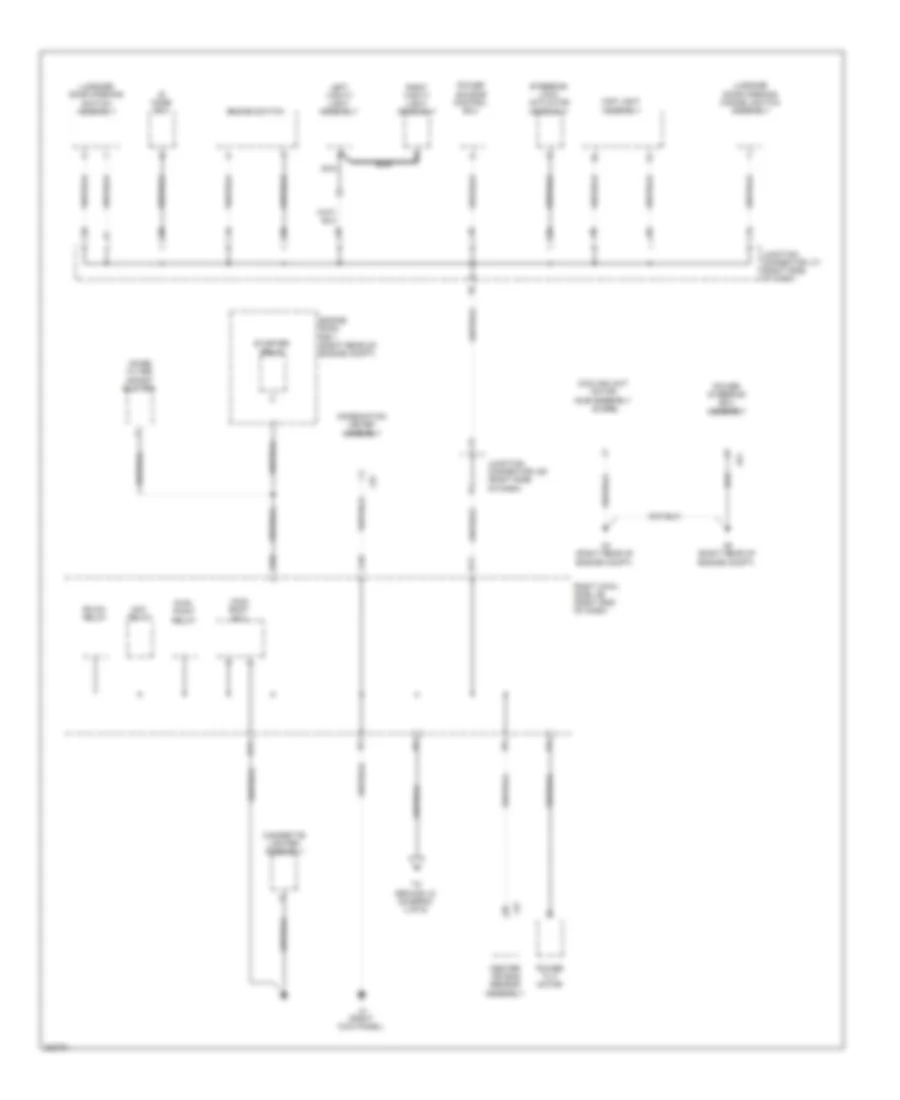 Ground Distribution Wiring Diagram 3 of 6 for Lexus IS 250C 2010