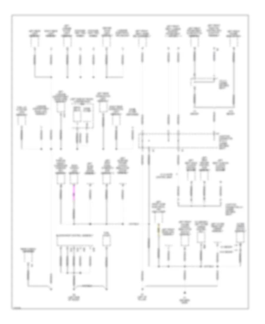 Ground Distribution Wiring Diagram 5 of 6 for Lexus IS 250C 2010