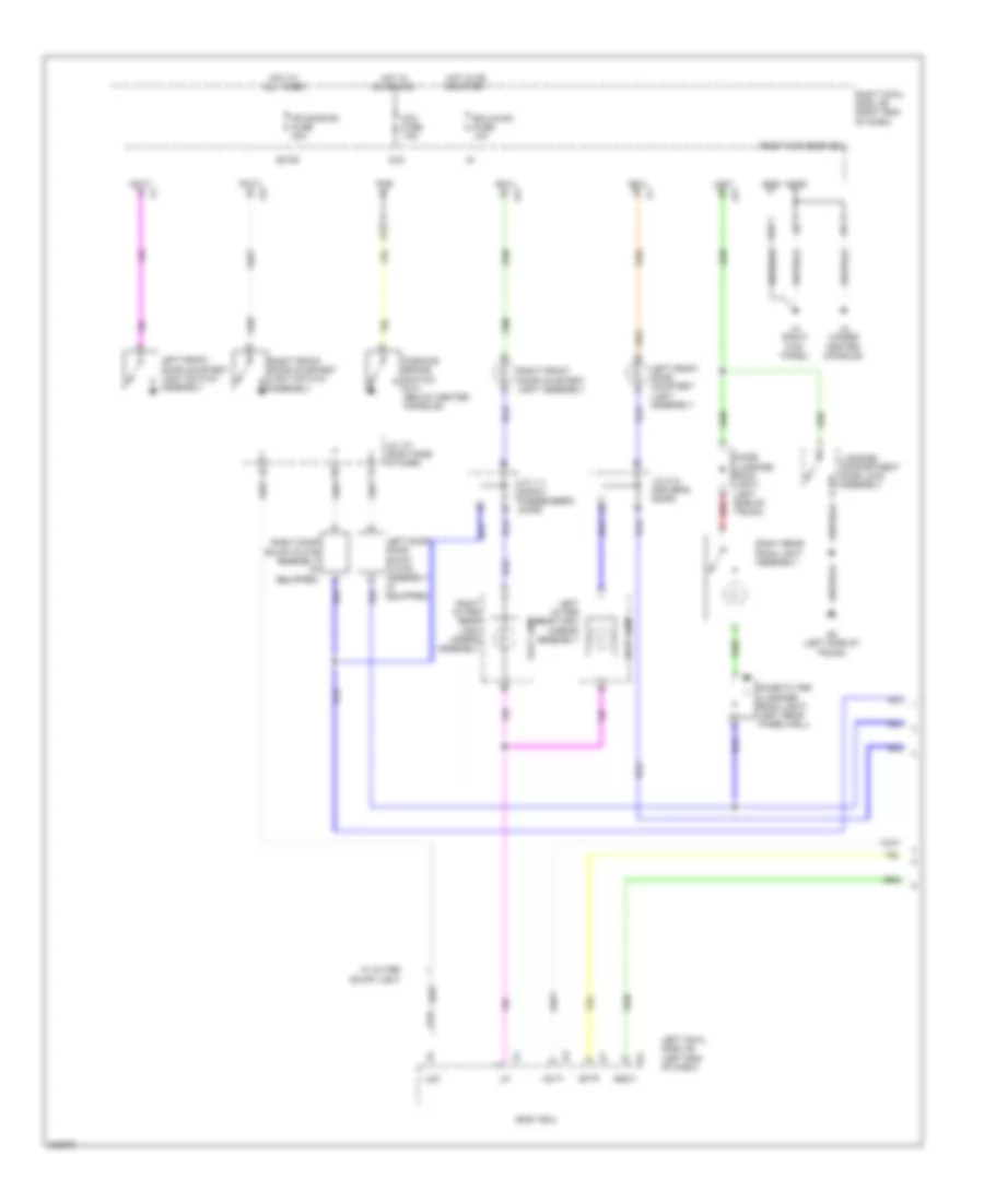 Courtesy Lamps Wiring Diagram 1 of 2 for Lexus IS 250C 2010