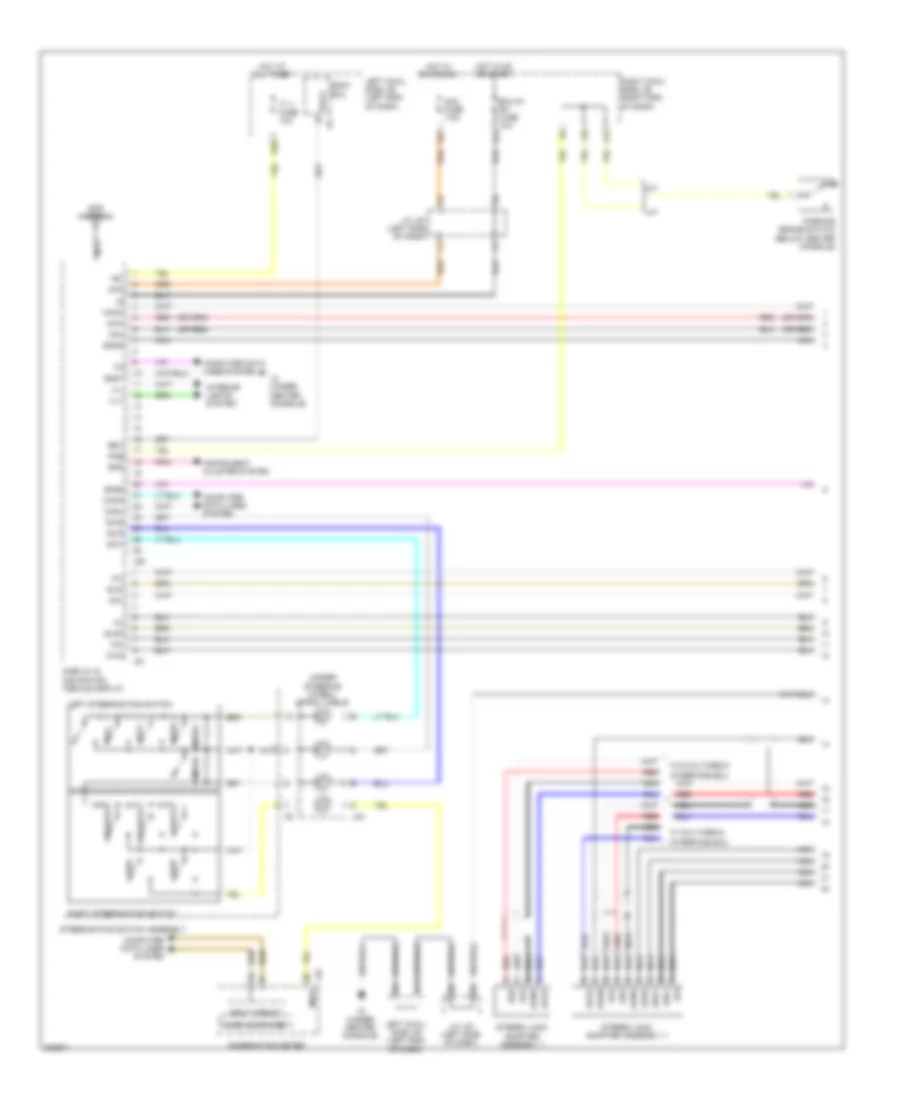 Navigation Wiring Diagram 1 of 5 for Lexus IS 250C 2010