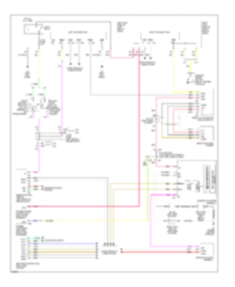 Rear View Monitoring Wiring Diagram for Lexus IS 250C 2010