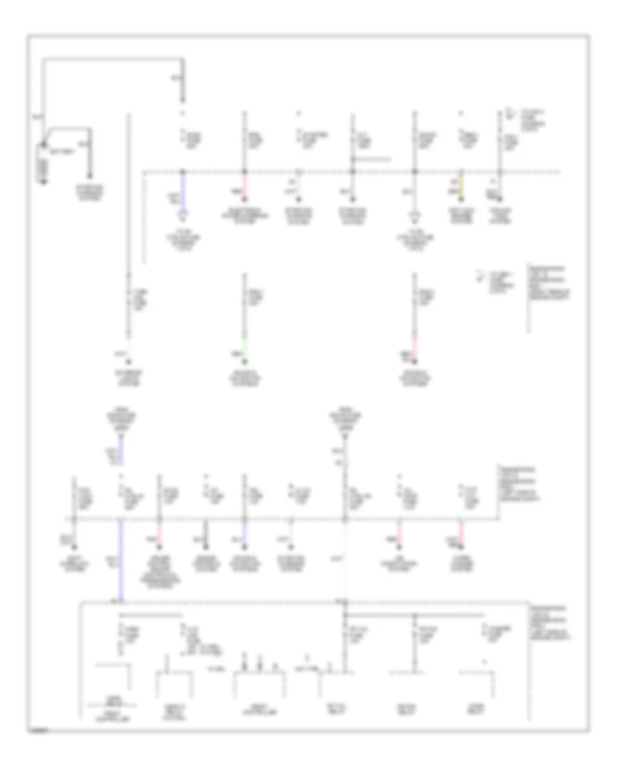 Power Distribution Wiring Diagram 1 of 5 for Lexus IS 250C 2010