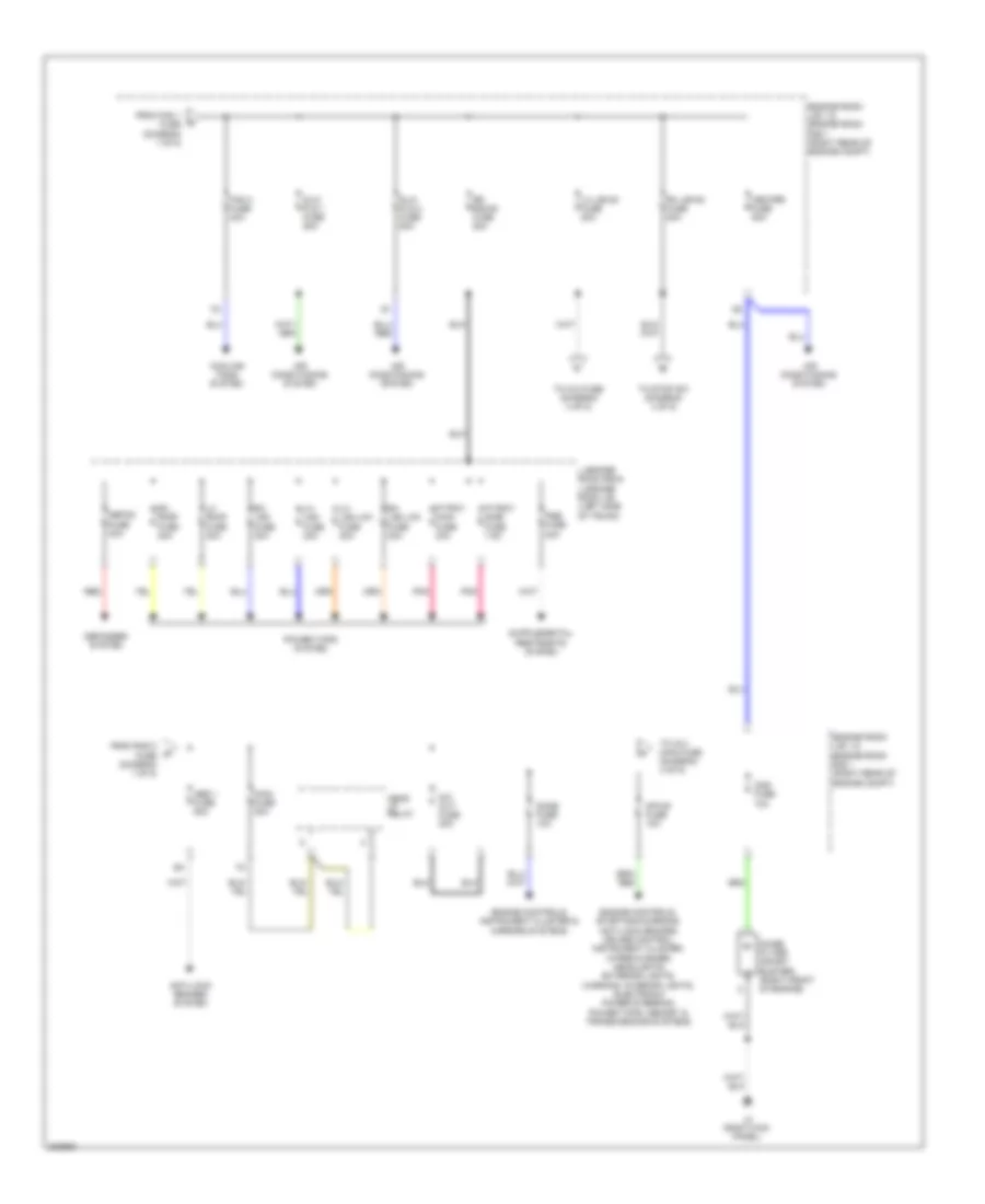 Power Distribution Wiring Diagram 2 of 5 for Lexus IS 250C 2010