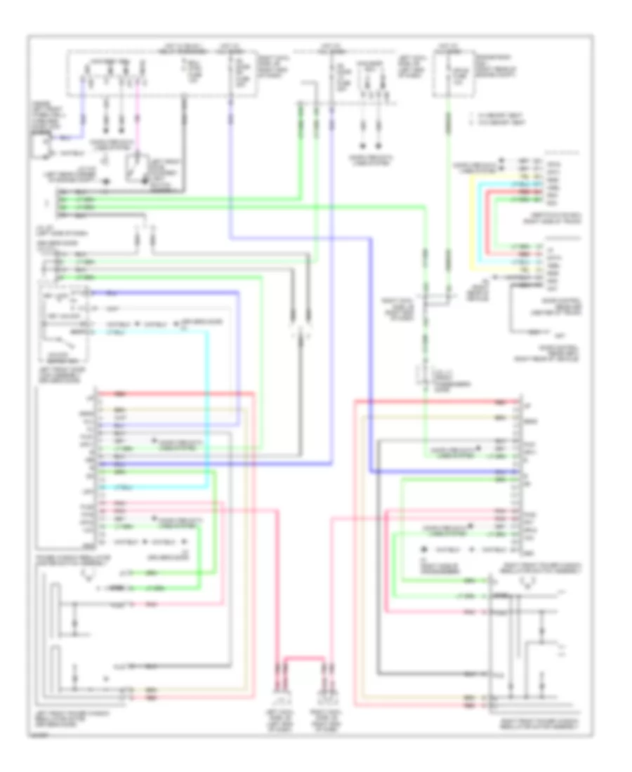 Power Windows Wiring Diagram for Lexus IS 250C 2010